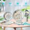 224 Pcs Blue Baby Shower Supplies(20 Guest) Includes Paper Plate (Blue)